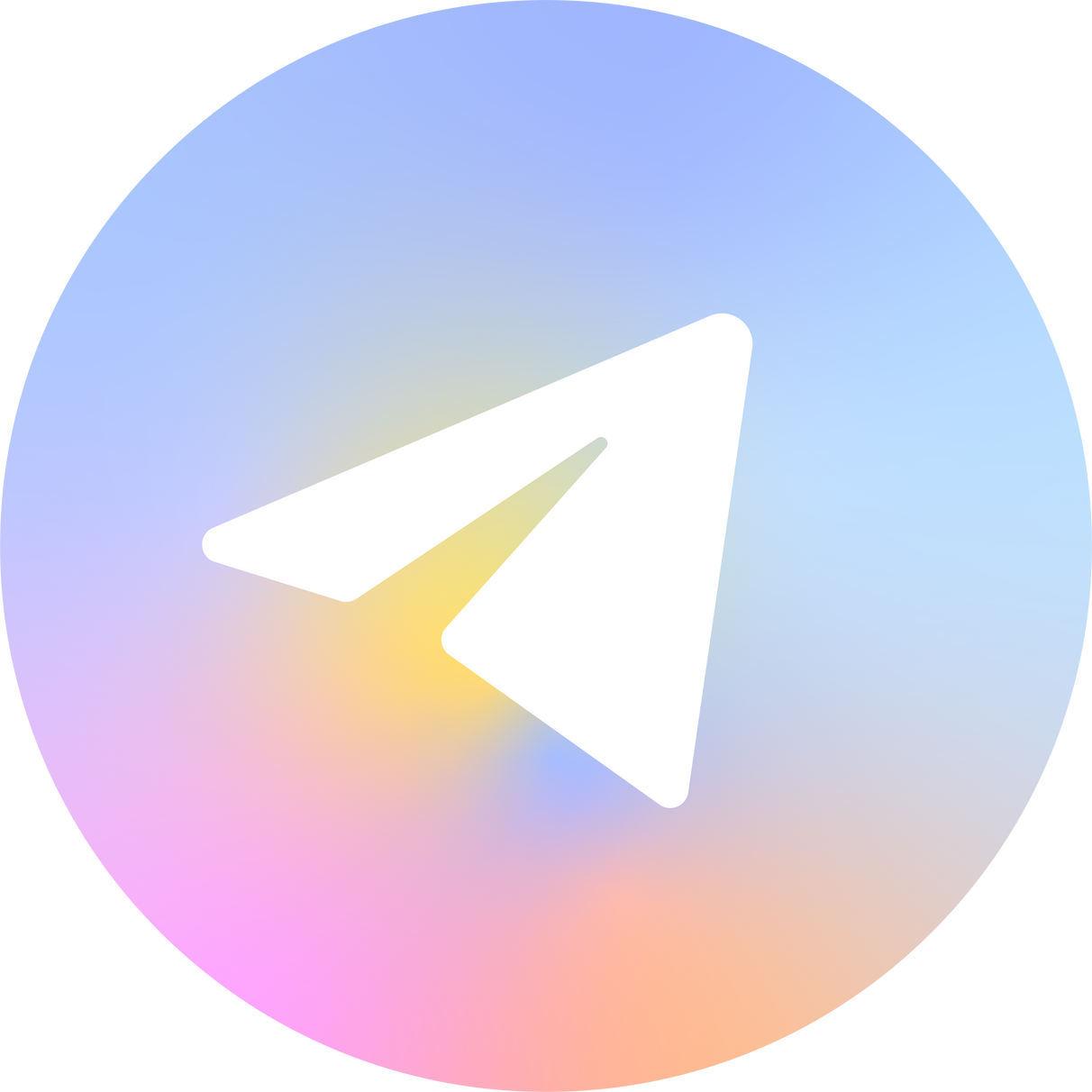 Telegram icon gradient